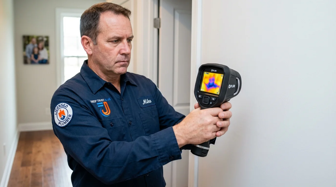 Thermal imaging leak detection by Johns Plumbing LLC in Monroe City